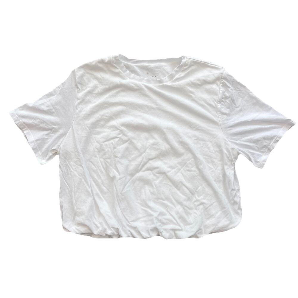 A New Day Small White Bubble Crop Top Women’s Small